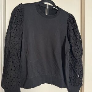 Anthropologie Women’s Imogen Eyelet Pullover